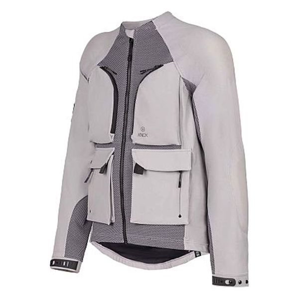 Cazadora moto Knox Tor (sobrechaqueta incluida) Gris claro