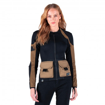 Cazadora moto Knox Urbane Pro MK2 Utility Woman Camel