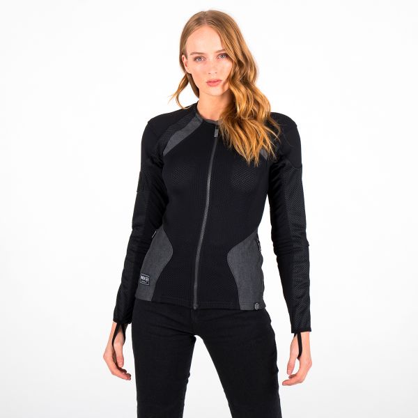 Cazadora moto Knox Urbane Pro MK2 Woman Black Black Denim