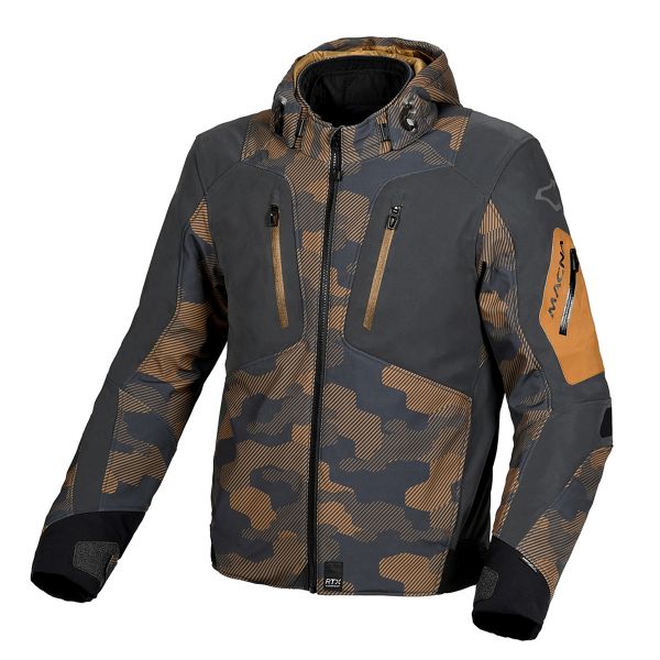 Cazadora moto Macna Angle Brown Grey