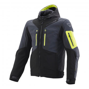 Cazadora moto Macna Aytee Black Dark Night Eye Yellow