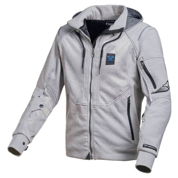 Cazadora moto Macna Breeze Gris Claro