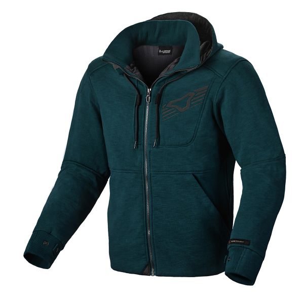 Cazadora moto Macna District Hoodie Blue