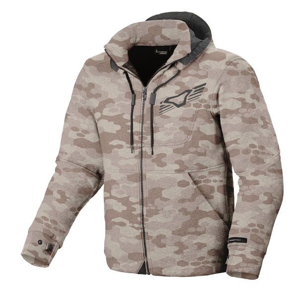 Cazadora moto Macna District Hoodie Green Print