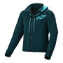 Cazadora moto Macna District Hoodie Lady Blue