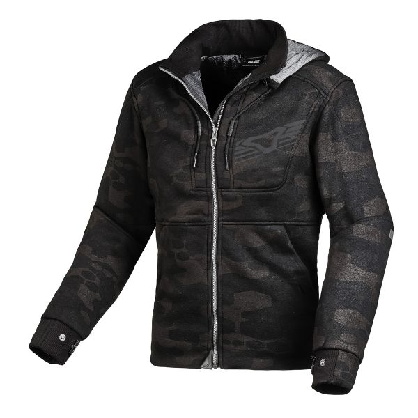 Cazadora moto Macna District Hoodie Lady Grey Print Cazadora moto Macna District Hoodie Lady Grey Print