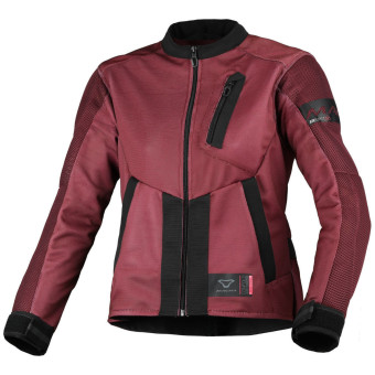 Cazadora moto Macna Torida Negro Rojo