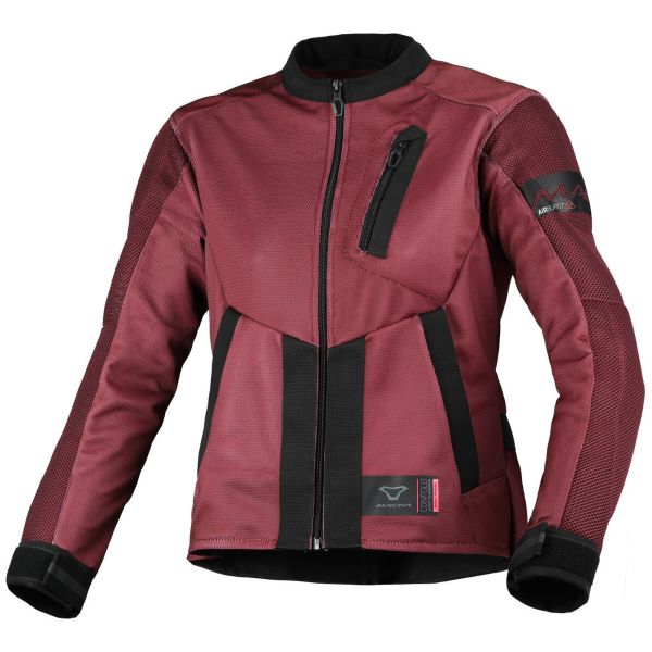 Cazadora moto Macna Torida Negro Rojo