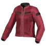 Cazadora moto Macna Velotura Mujer Rojo Oscuro