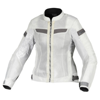 Cazadora moto Macna Velotura Mujer Gris claro