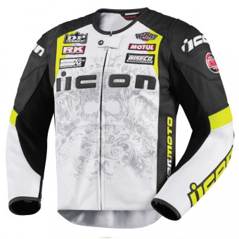 Cazadora moto ICON Overlord Prime Hero FB Yellow