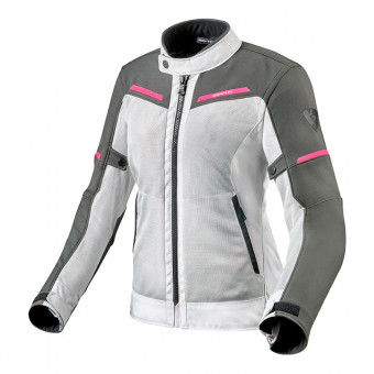 Cazadora moto REV'IT Airwave 3 Ladies Plata Rosa