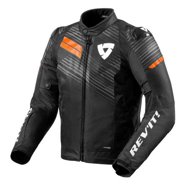 Cazadora moto REV'IT Apex H2O Black Neon Orange