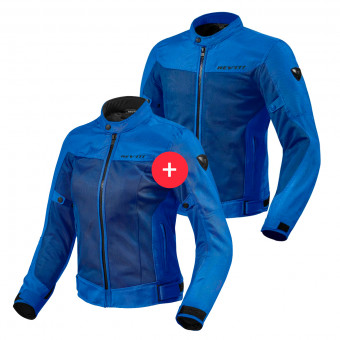 Cazadora moto REV'IT Duo Eclipse Blue Man and Woman