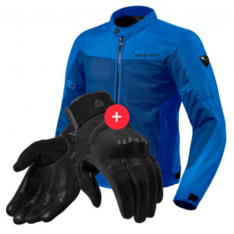 Cazadora moto REV'IT Eclipse Blue + Mosca Black