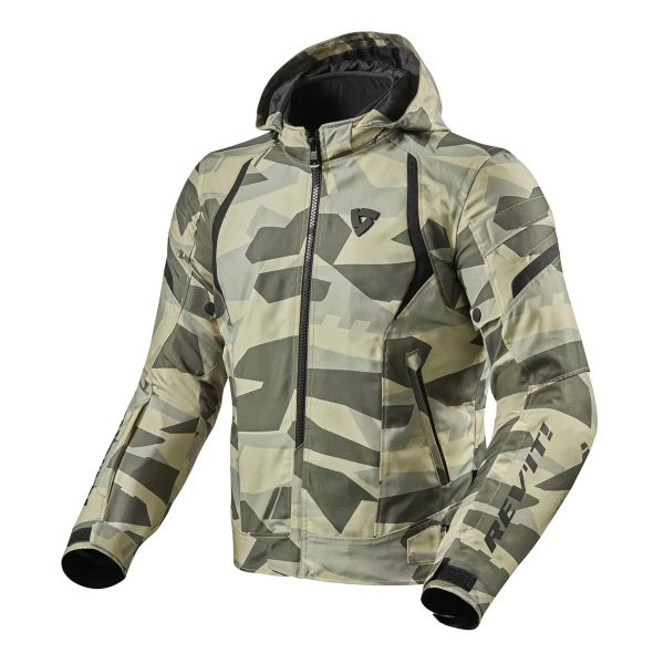 Cazadora moto REV'IT Flare 2 Camuflaje Verde Claro