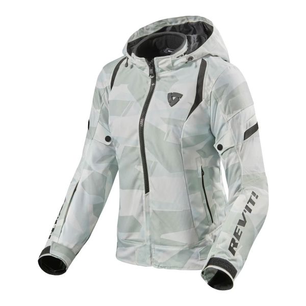 Cazadora moto REV'IT Flare 2 Ladies Camuflaje Gris Blanco