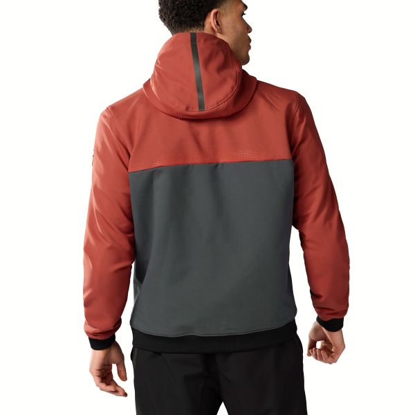 REV'IT Hoodie Parabolica 2 Burgundy Red Grey