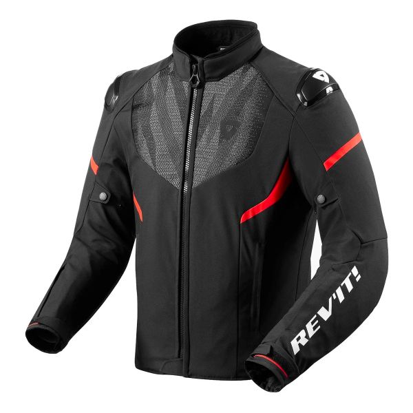 Cazadora moto REV'IT Hyperspeed 2 H2O Black Neon Red