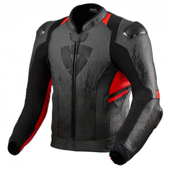 Cazadora moto REV'IT Quantum 2 Antracita Neon Rojo