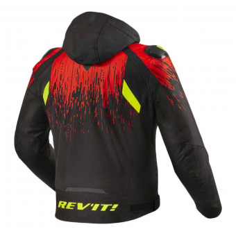 REV'IT Quantum 2 H2O Negro Rojo