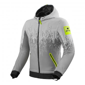 Cazadora moto REV'IT Quantum 2 WB Gris Claro Neon Amarillo
