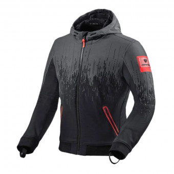 Cazadora moto REV'IT Quantum 2 WB Negro Neon Rojo
