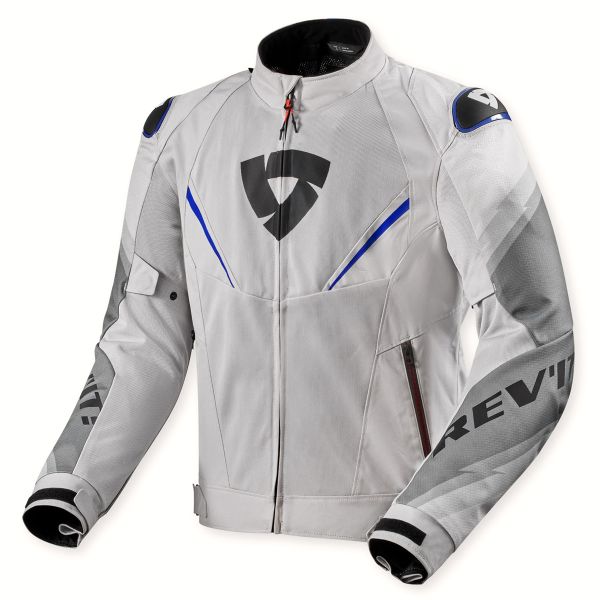 Cazadora moto REV'IT Quantum 3 Air Silver Blue