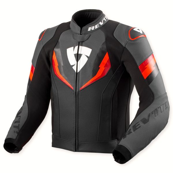 Cazadora moto REV'IT Quantum 3 Black Neon Red