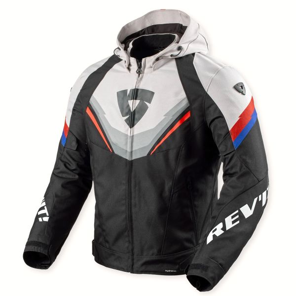 Cazadora moto REV'IT Quantum 3 H2O Black Light Grey