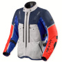 Cazadora moto REV'IT Sand 5 H2O Silver Blue