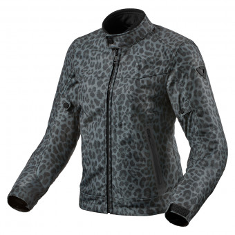 Cazadora moto REV'IT Shade H2O Ladies Leopard Grey