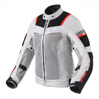 Cazadora moto REV'IT Tornado 3 Ladies Plata Negro