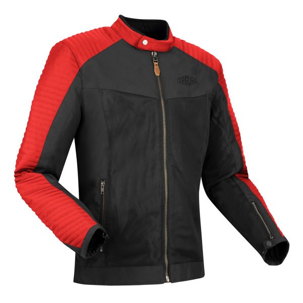 Cazadora moto Segura Dikinson Black Red