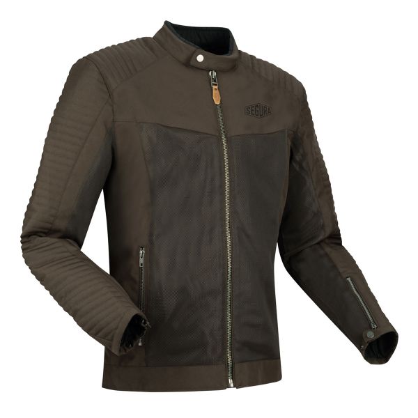 Cazadora moto Segura Dikinson Brown