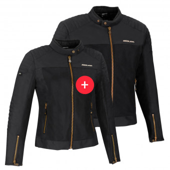 Cazadora moto Segura Duo Oskar Black Man and Woman