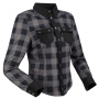 Cazadora moto Segura Lady Jovan Black Grey