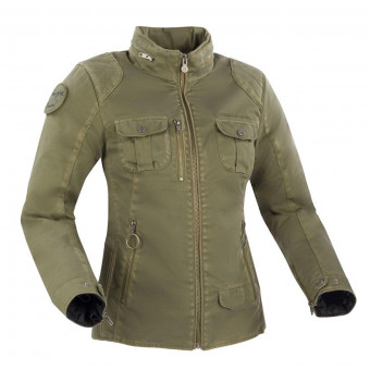Cazadora moto Segura Lady Maya Kaki