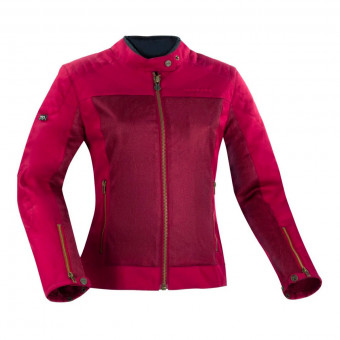 Cazadora moto Segura Lady Oskar Burgundy