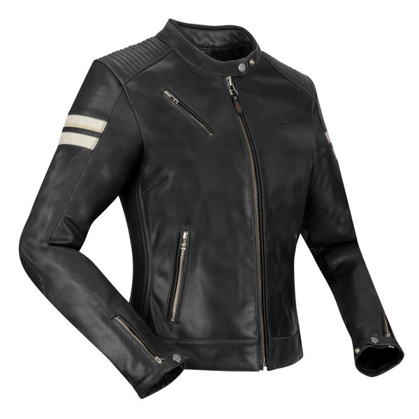 Cazadora moto Segura Lady Romeo Black White