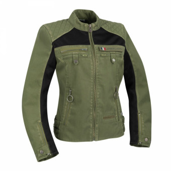 Cazadora moto Segura Lady Vanda Kaki