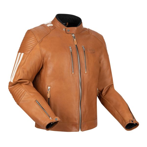 Cazadora moto Segura Orion Camel White