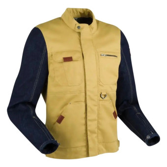 Cazadora moto Segura Osborn Beige Blue