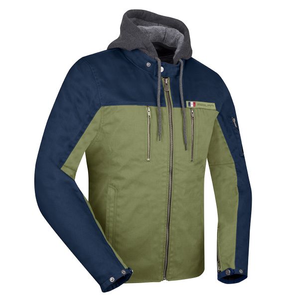 Cazadora moto Segura Presto Kaki Marine