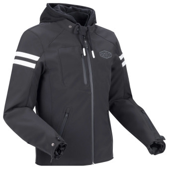 Cazadora moto Segura Ritchy Blanco y Negro