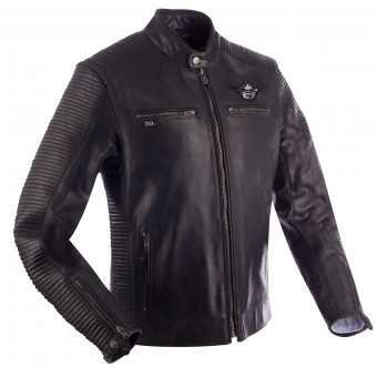 Cazadora moto Segura Riverton Black Grey