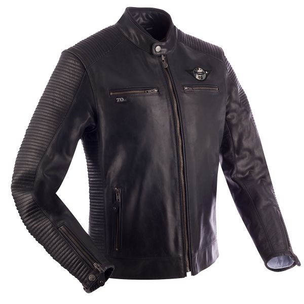 Cazadora moto Segura Riverton Black Grey