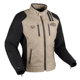 Cazadora moto Segura Scorpio Black Taupe