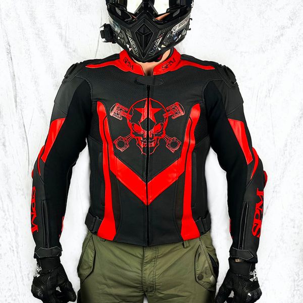 Cazadora moto SPARTMOTARD SPM Stars Red 13