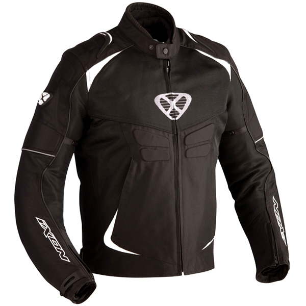 Cazadora moto Ixon Sismic Sport Negro Blanco